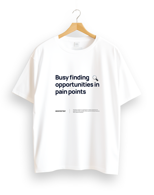 Opportunities in pain points | Unisex UX Design Tshirt